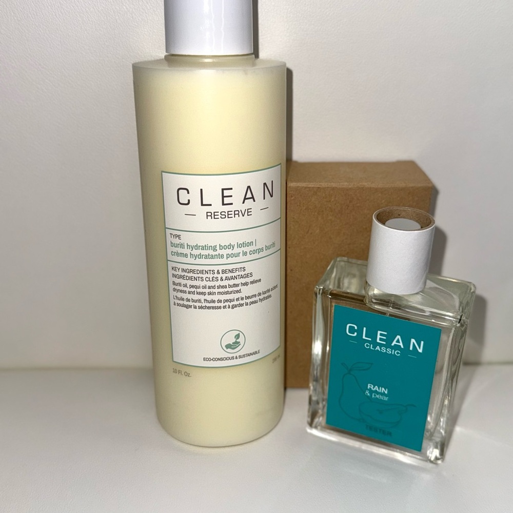 Clean Reserve Hydrating Body Lotion and Classic Rain and Pear  Set